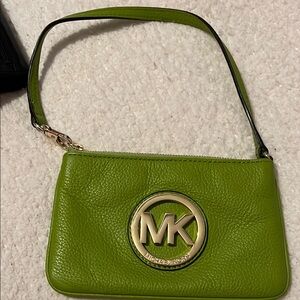 Michael Kors Lime Green Wristlet